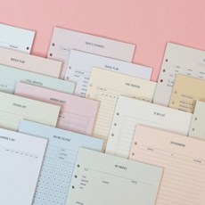 메이크-어-메모 6공 내지 A5 (20종), 04 위시리스트, 1개, 개당 수량
