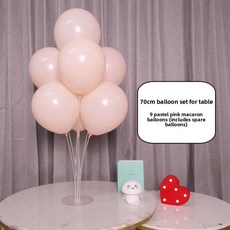 생일 파티 풍선 기둥 스탠드 테이블 장식 웨딩 개회식 장면 연출 라텍스, 1개, 2. 마카롱 풍선 테이블 장식 9