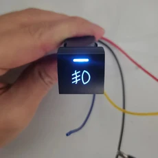 NHAUTP 1Pcs 5 핀 ON-OFF 버튼 Toyota Camry Corolla Levin 안개등 스위치 4 선 케이블 포함 Blu-ray 12V