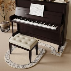 업라이트 피아노 매트 방음판 방음 의자매트, 1개, 블랙 스위트 벨벳 오목형 70x160cm, 기본 모델명/품번