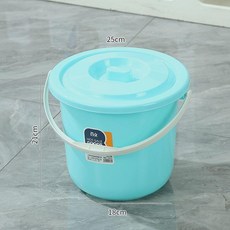 帶蓋塑料水桶 小號 收納桶 釣魚桶 美術桶, 粉色 圓潤光滑-耐高溫, 小號 帶密封桶蓋