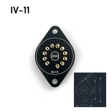 레고호환 라이트 블록 라이트브릭Nixie 튜브 홀더 소켓 플 IN14 IN12 IN18 IN-8 QS18-12 IN-IV-11 IV-17 글, 13 IV-11