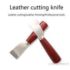 DIY LEATHERCRAFT 도구 손잡이 스틸 절단 스테인레스 작업을위한 나무 가죽