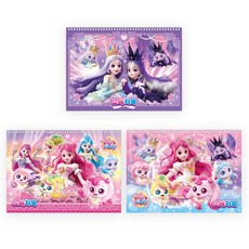 프린세스 캐치티니핑 스케치북 디자인 랜덤, 1개, 15매, 8절