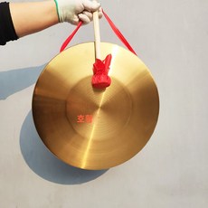 꽹과리 타악기 공연 연주 소리 성인 징 수업 풍물 무대 악기, 일반 징 42cm
