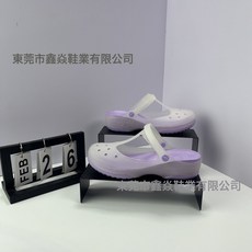 專供時尚瑪麗珍洞洞鞋女時尚輕便軟底涼拖鞋防滑百搭