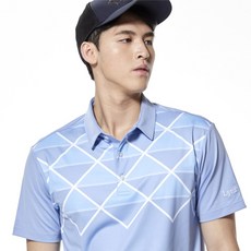 Lynx 男士幾何圖案POLO衫