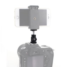 나사 마운트 핫슈 카메라 1/4 마이크 볼헤드 조명 DSLR LED, 본상품