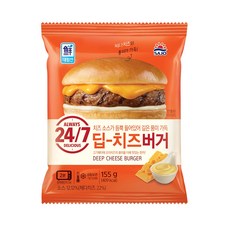 사조대림 딥치즈버거 155g x 9개 / 냉동 햄버거 편의점 매점
