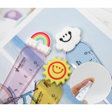 EM05 3가지 모양 휴대용 학생 학교 수업 심플한 자 12cm 3P