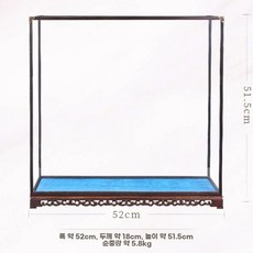 범선 모형 장식품 인테리어 모형배 프라모델, 유리 커버 52x18x51.5
