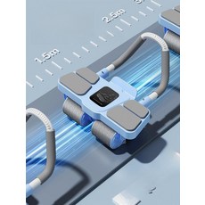 복근 운동기구 접이식 허리강화 기구 플랭크 보조 롤아웃, 2024 블루 4륜 포함 무게 200kg