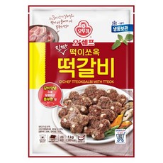 오뚜기 오쉐프 진짜 떡이쏘옥 직화떡갈비 1kg x 1봉, 1개