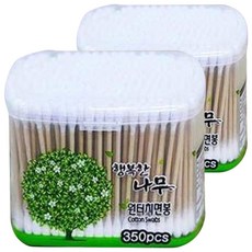 행복한나무 원터치 면봉, 350개입, 2개