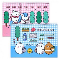 [행복사이소]몰랑 오래쓰는 스케치북 5탄 (랜덤발송), 1개, 상세페이지 참조