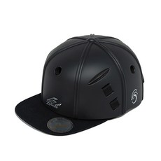 리벨르 스냅백 전동킥보드헬멧 모자 세트, 스냅백_블랙, 1개