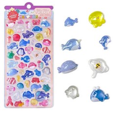 3D 릴리프 푹신한 스티커 세트 - 재미있는 천사와 악마 스티커 카와이 & 크리스탈 투명 두껍고 내구성이 뛰어난 핸드백/휴대폰 케이스/선물 장식 (영구 밀봉 패턴), Style32