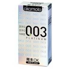 岡本 Okamoto 003 極薄白金保險套, 1個, 10個裝