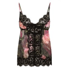 돌체앤가바나 플로럴 프린트 쇼트 나이트 드레스