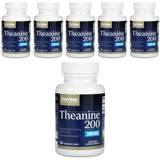 Jarrow FORMULAS 賈羅公式 茶胺酸素食膠囊 200mg, 60顆, 6罐