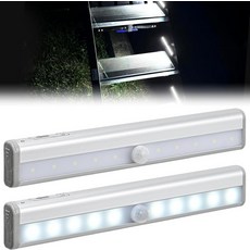 작업등 Nilight RV 스텝 라이트 2PCS 모션 센서 활성화 LED 바 RV 외부 조명 배터리 작동 모터홈 여행 트레일러 캠핑카 캐비닛 스텝 텐트 아래 무선 마그네틱 스틱, 7.48" RV Step Light-2PCS