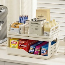 잔비오 데스크 오거나이저 책상 정리함 수납함 2단, 1개, 화이트