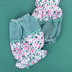 면소재 반토시 숏 밴딩 스트라이프 꽃무늬 암워머 작업용 코튼