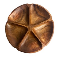 우드 나눔접시 업소용안주접시, 3절