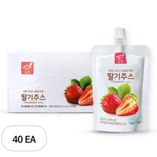 맑은농장 딸기주스, 100ml, 40개