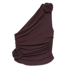 마그다부트림 로즈 장식 원숄더 탑