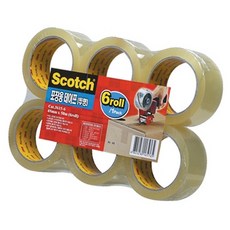 포장용테이프 투명 48mmX50m 6개입 이사용 밀봉테이프 공업용