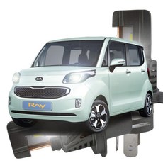 검사통과 합법인증 레이 LED 전조등, 2개, H4