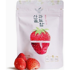 산골 과일참 통째로 딸기칩 7g 3개, 딸기