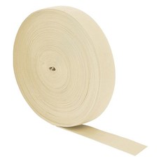 만다라 공예 바지 허리띠 재봉 및 DIY 공예를 위한 3/8인치 흰색 탄성 밴드 스풀 - 71야드 플랫 패브릭 스트랩 니트 가발용, Beige, 5/8 Inch 25 Yards, 1개