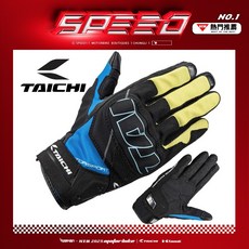 日本正品 RS TAICHI 太極 RST455 STROKE AIR GLOVE 防摔手套 黃藍色 有女款 CE認證, 1個, RST455黃藍色/WL