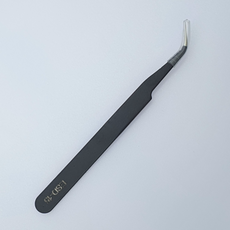 다꾸용스티커집게 정밀핀셋 미니어처 프라모델만들기 커브형, 1개