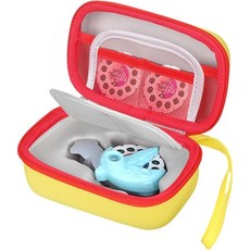 문라이트 미니 프로젝터와 스토리 릴 스토리북 프로젝터 보호 수납 쉘 케이스 전용(핑크+옐로우)에 호환되는 투어메이트 하드, Yellow&Red