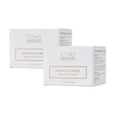 애터미 앱솔루트 히노키 클레이 마스크 50ml 2개, 1개, 2개입