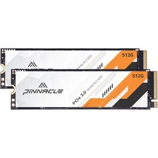 Timetec 1TB NVMe M.2 2280 PCIe Gen3x4 내장 SSD, Gen3 Pinnacle, 512GB (2 pack)