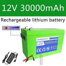 Daweikala 12V 배터리 30Ah 전기 자동차 용 고전류 BMS 18650 리튬 팩 내장, 04 15000mAh