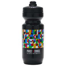 퓨리스트x크림서울 콜라보 디자인 프리미엄 물통, 1개, 650ml, 컬처 믹스 블랙