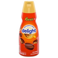 Delight Coffee Creamer 리세스 땅콩버터 커피 크리머 946 mL