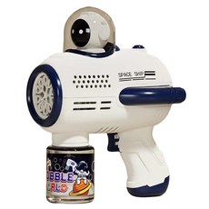 海麥斯 太空宇航員造型電動泡泡槍, 太空人藍,泡泡槍+泡泡水一罐+4顆電池+10包泡泡, 1個