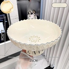 과일 접시 디저트 다용도 채반 다과 서빙 간식 북유럽, 1개, 화이트 A
