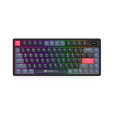 지데빌 GDEVIL G712LS PLUTON 81키 텐키리스 LP 유무선 블루투스 기계식 키보드, 블랙 블루, 적축