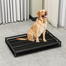 Yeego 狗狗金屬網格便盆 開放式寵物如廁訓練墊, 黑色, 20個