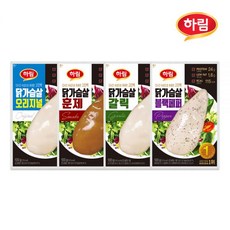 하림 냉장 닭가슴살 4종 10팩, 냉장 훈제 10팩