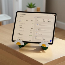 북레스트 스탠드 거치대 독서대 원목 2단 책받침대 멀티, 레드