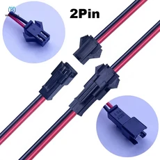 10 쌍 JST SM 2P 3P 4P 5P 6Pin 플러그 소켓 남성-여성 와이어 커넥터 LED 스트립 램프 드라이버 Quick Ada, 04 5pairs, [12] 2Pin