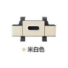 椅背置物盒 皮革 大容量 可放紙巾, 米白色,一個裝, 1個